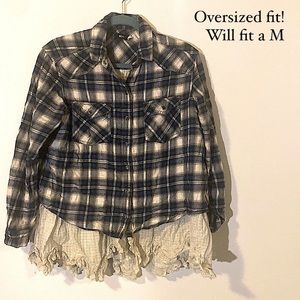 BDG Flannel with Lace Bottom